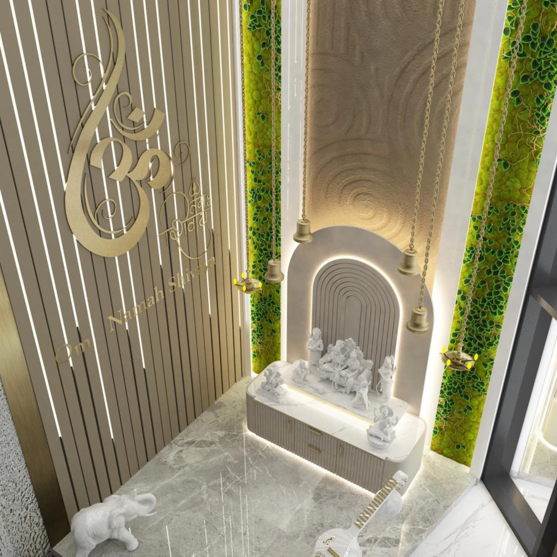 Home Mandir Architect Emerald Hills