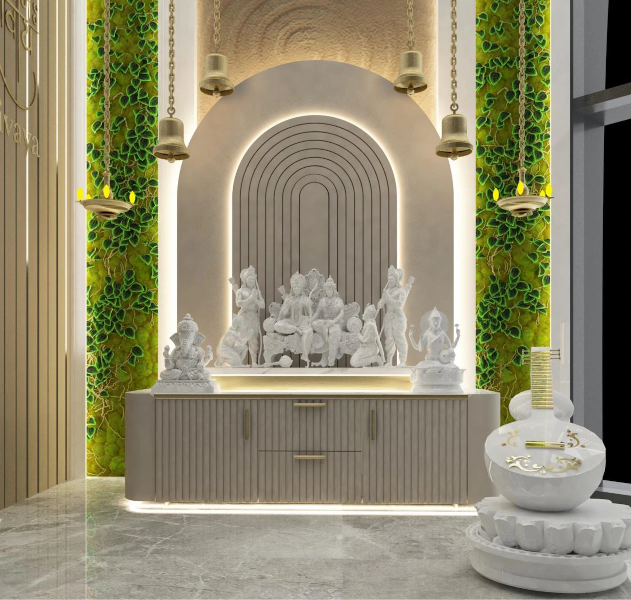 Home Mandir Architect Emerald Hills