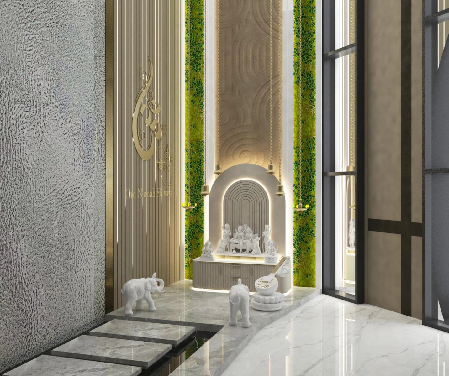 Home Mandir Architect Emerald Hills